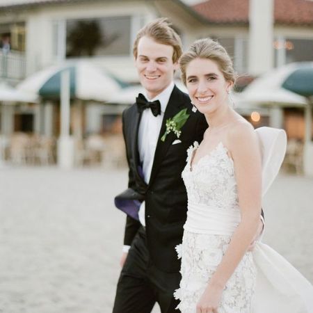 Connor Mara and his wife, Chelsea Leonard Mara, were photographed on their wedding day.